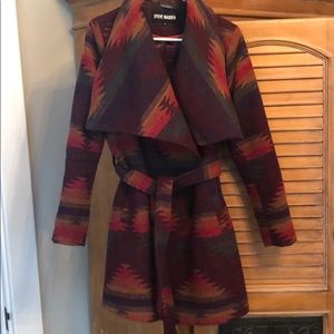 Steve Madden Aztec Wrap Coat 